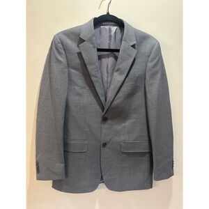 Michael Bastian Mens 36S 100% Wool Blazer Jacket Gray Two Button Suit Coat